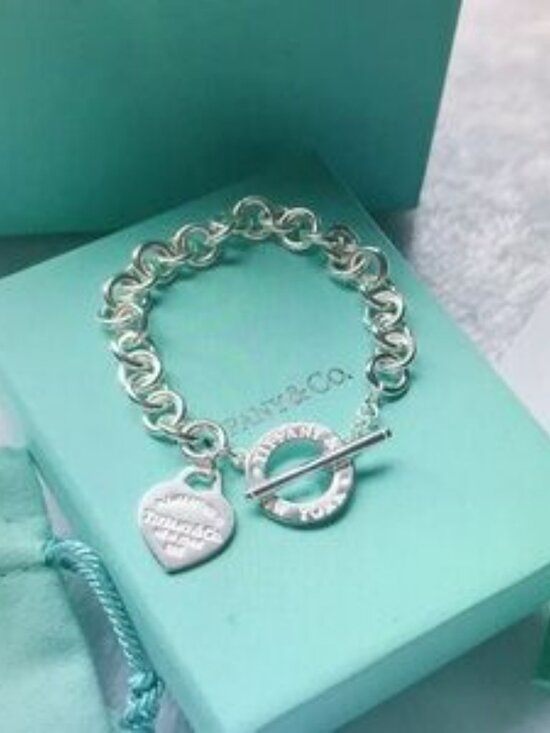 Tiffany & Co. Silver Heart Tag Bracelet - Picture 5 of 5